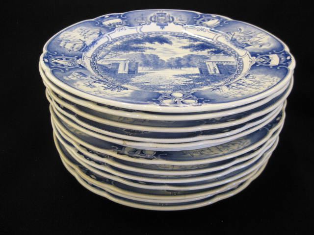 Set of 12 Wedgwood ''U.S. Naval
