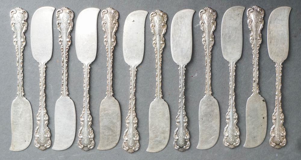 SET OF 12 WHITING 'LOUIS XV'