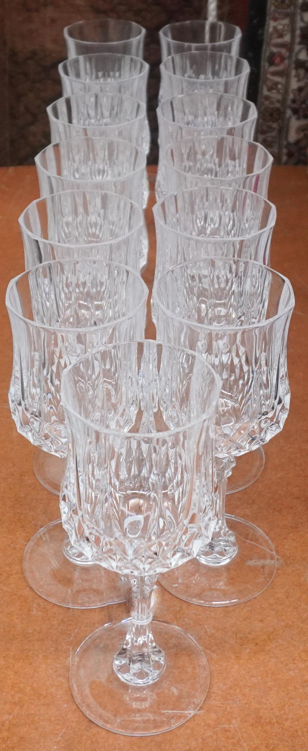 SET OF 13 CUT CRYSTAL STEM WINESSet