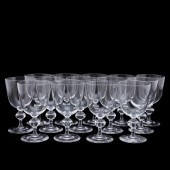 SET OF 14 STEUBEN GLASS GOBLET