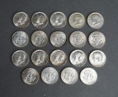 SET OF 15 1964 KENNEDY SILVER