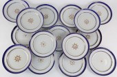 SET OF 15 ARMORIAL CHINA TRADE