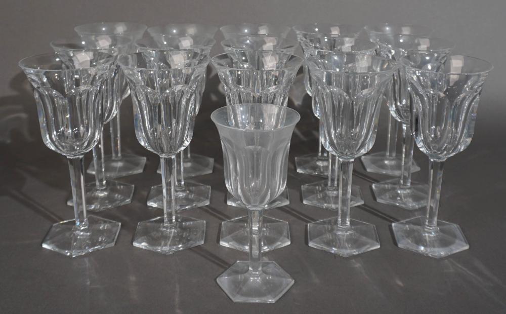 SET OF 16 BACCARAT CRYSTAL STEM
