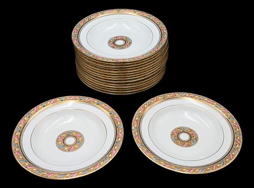 SET OF 16 CAULDRON PORCELAIN SOUP