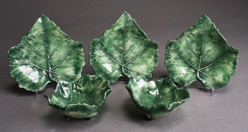 SET OF 17 VIETRI STYLE GRAPE LEAF