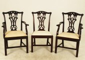 SET OF 18 IRISH CHIPPENDALE ST