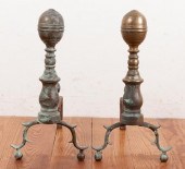 SET OF 18TH CENTURY ANDIRONSTw