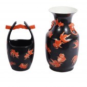 SET OF 2 CHINESE JIAQING GOLDF