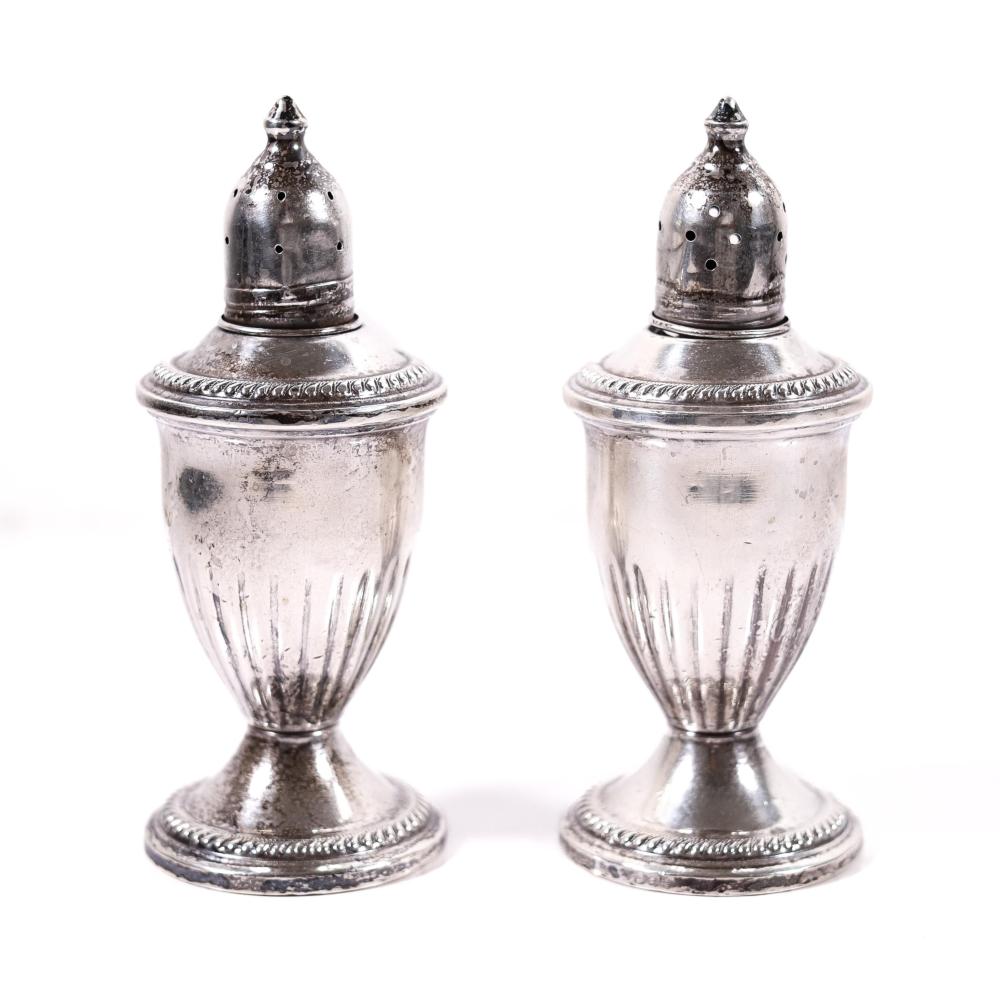 SET OF 2 STERLING SILVER SALT &