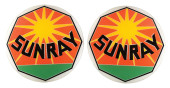 SET OF 2: SUNRAY GASOLINE 13.2
