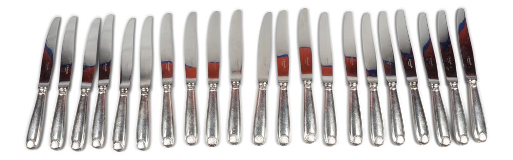 SET OF 20 CHRISTOFLE SILVERPLATED