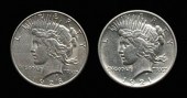 Set of 20 Peace silver dollars