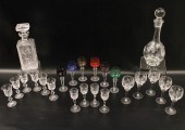 SET OF 21 CUT CRYSTAL CORDIALS