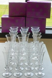 SET OF 24 WILLIAM YEOWARD GLAS