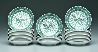 Set of 25 Chinese porcelain