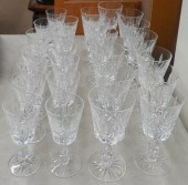 SET OF 26 WATERFORD CUT CRYSTA
