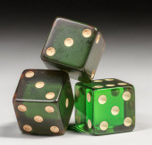 SET OF 3 BAKELITE DICE C1930SS