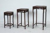 (SET OF 3) CHINESE HARDWOOD NE