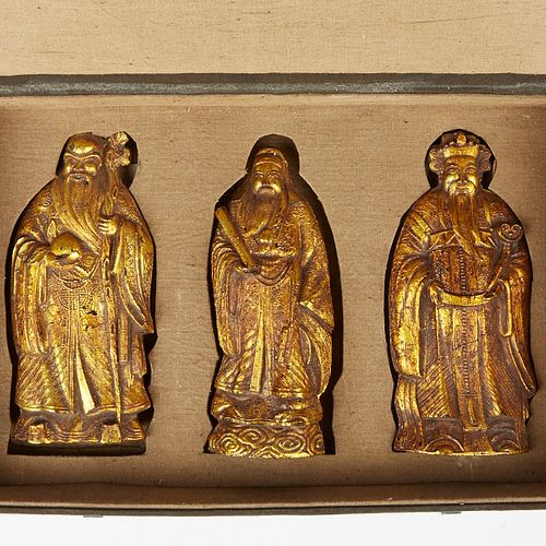 SET OF 3 CHINESE INK CAKE FIGURES