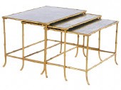 SET OF 3 FRENCH FAUX BAMBOO NE
