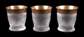 SET OF 3 VINTAGE MOSER SPLENDI