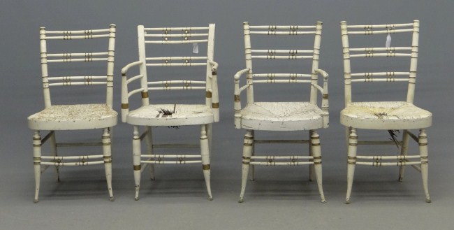 Set of 4 19th c. 18'' Seat Ht. 35''