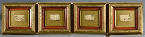 SET OF 4 BAXTER MINIATURE