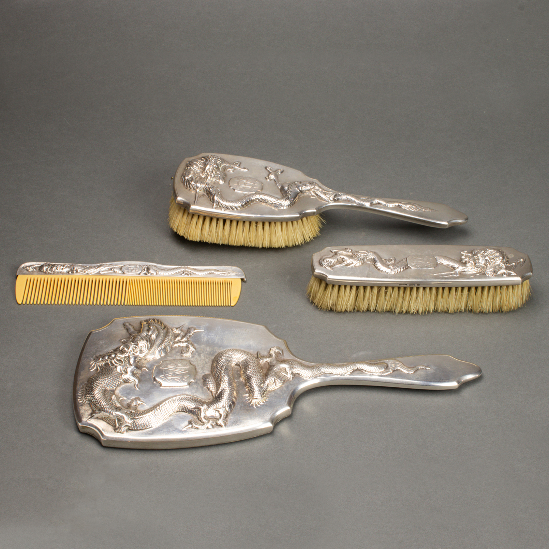 (SET OF 4) CHINESE EXPORT SILVER