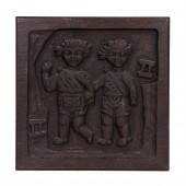 (SET OF 4) EVELYN ACKERMAN RED
