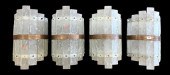 SET OF 4 FRENCH ART DECO SCONC