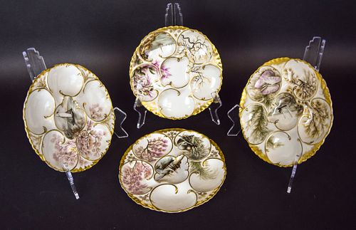 SET OF 4 HAVILAND LIMOGES FRENCH