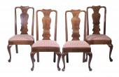 (SET OF 4) HENREDON QUEEN ANNE