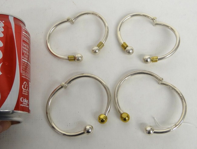 Set of (4) interlocking sterling