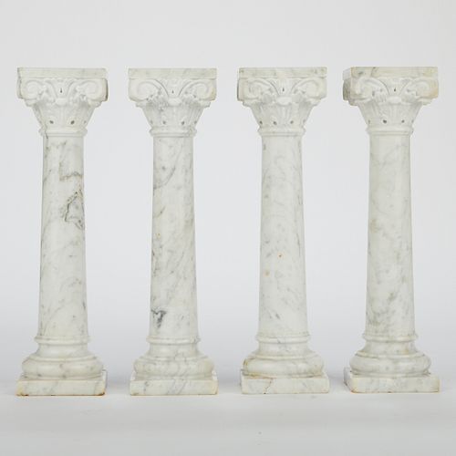 SET OF 4 MARBLE CORINTHIAN