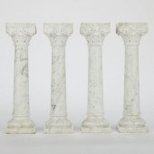 SET OF 4 MARBLE CORINTHIAN COL