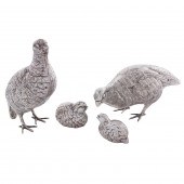 (SET OF 4) PLATED FIGURES OF P
