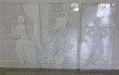 Set of 4 Vintage Art Deco Glas