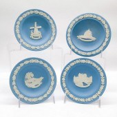 SET OF 4 WEDGWOOD PALE BLUE JA