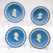 SET OF 4 WEDGWOOD PALE BLUE JA