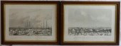 SET OF 4 WHALING LITHOGRAPHS,