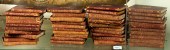 (SET OF 40) SMALL RED LEATHER