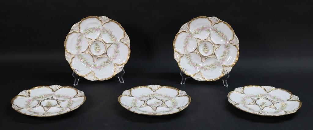 SET OF 5 CHARLES AHRENFELDT LIMOGES