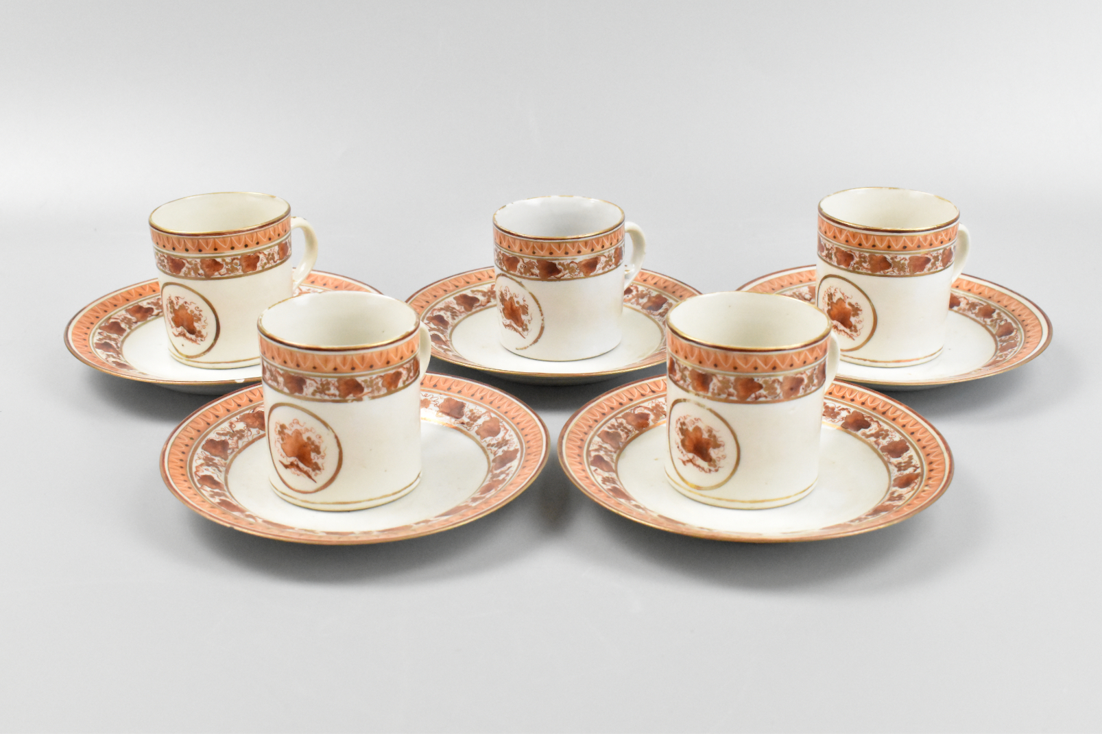SET OF 5 CHINESE EXPORT TEACUP &