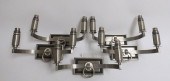 SET OF 5 FRENCH METAL 2-ARM SC