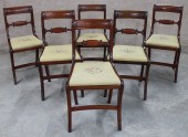 SET OF 6 AMERICAN MAHOGANY SAB