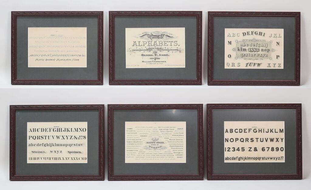 SET OF 6 AMES ALPHABETS