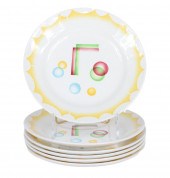 SET OF 6 ART DECO SPRITZDEKOR