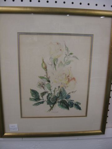 Set of 6 Botanical Watercolors by