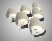 SET OF 6 BURKE MID CENTURY SWI