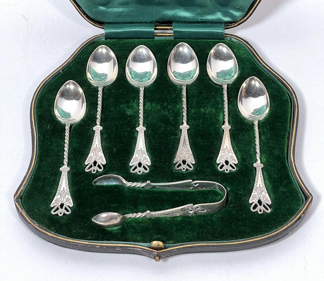 SET OF 6 ENGLISH STERLING SILVER
